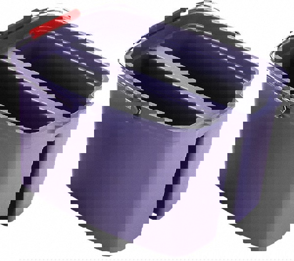 19 Quart Double Utility Pail, Plastic, Gray, 18 x 14.5 x 10